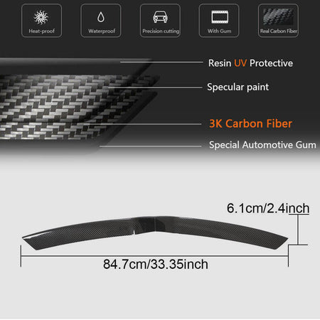 Tesla Model X 2016-2022 Front Bumper Grille Carbon Fiber-Ahacarbon