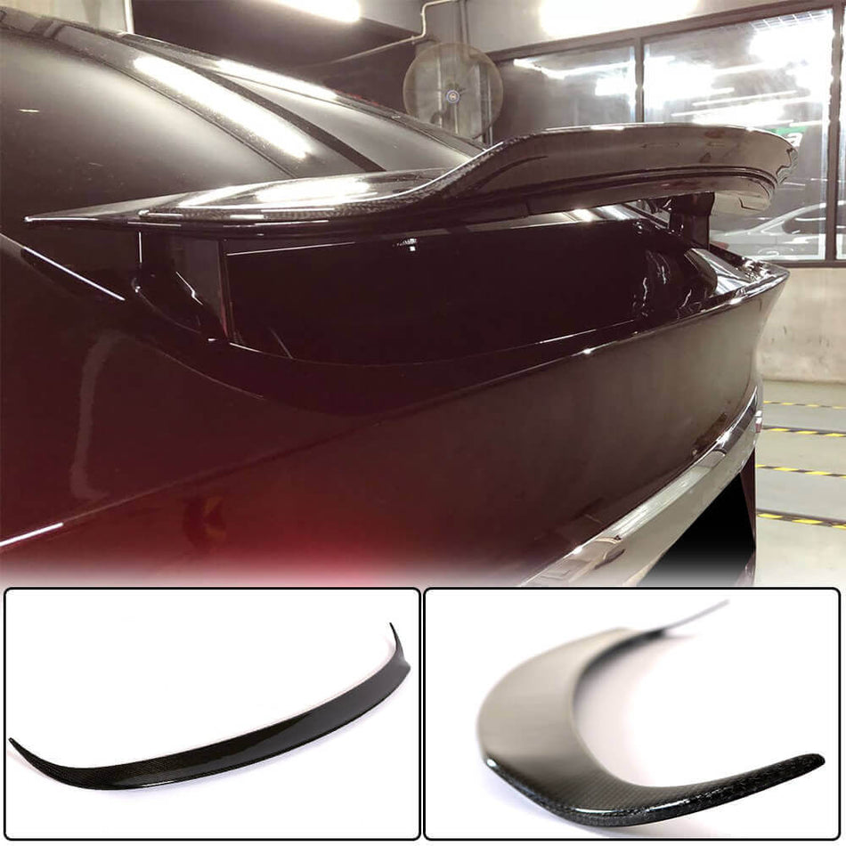Tesla Model X 2016-2023 Rear Trunk Spoiler Carbon Fiber-Ahacarbon