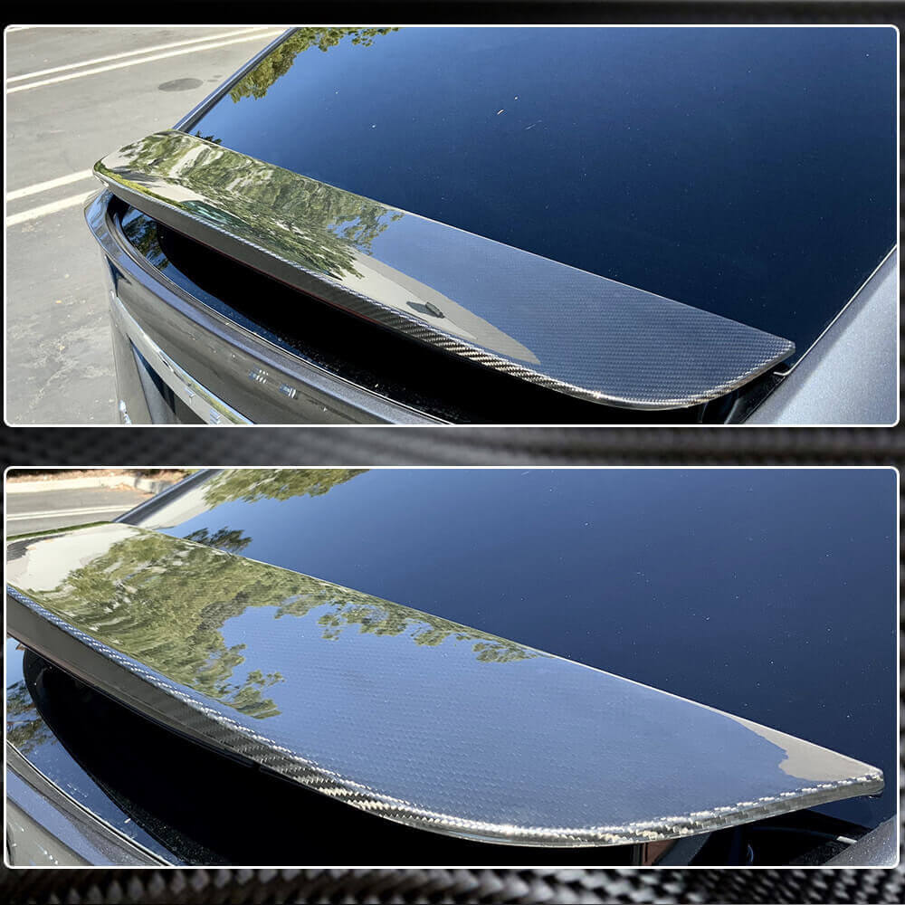 Tesla Model X 2016-2023 Rear Trunk Spoiler Carbon Fiber-Ahacarbon