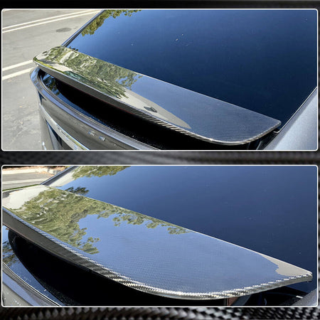 Tesla Model X 2016-2023 Rear Trunk Spoiler Carbon Fiber-Ahacarbon