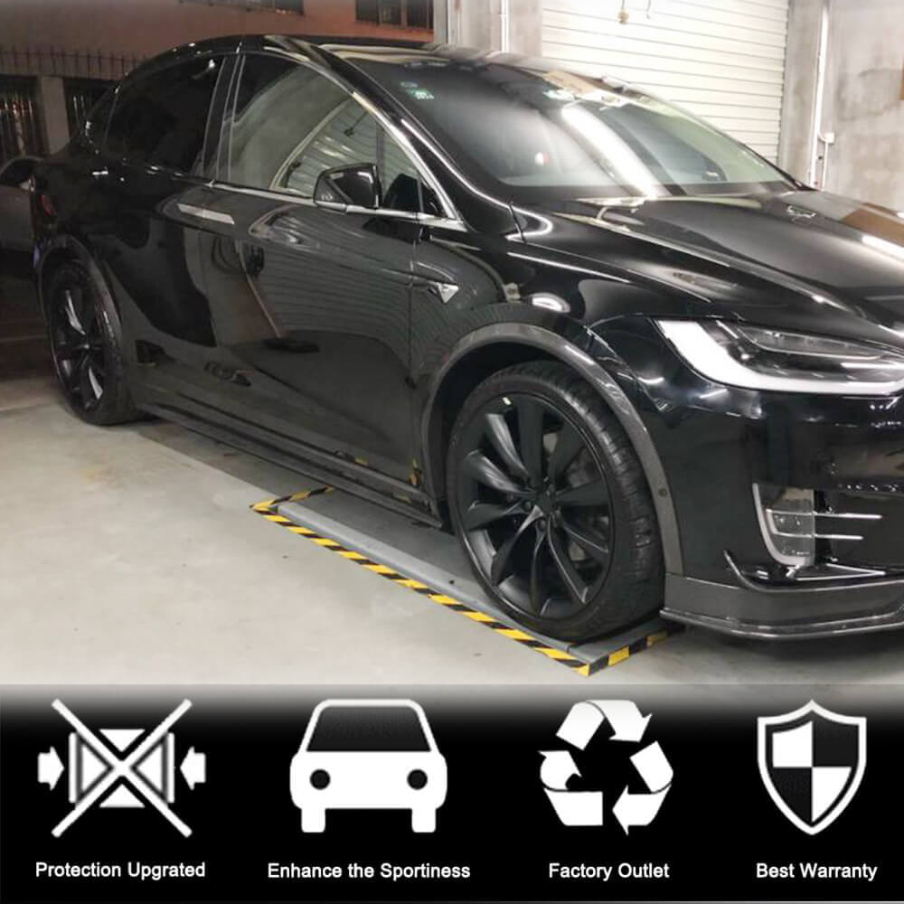 Tesla Model X Sport Utility 2016-2022 Wheel Arch Fenders Trims Carbon Fiber-Ahacarbon
