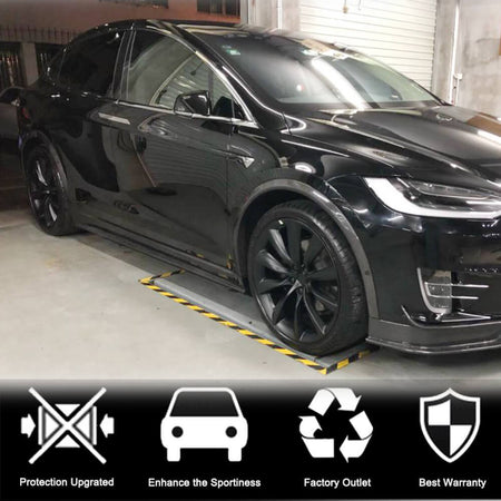 Tesla Model X Sport Utility 2016-2022 Wheel Arch Fenders Trims Carbon Fiber-Ahacarbon