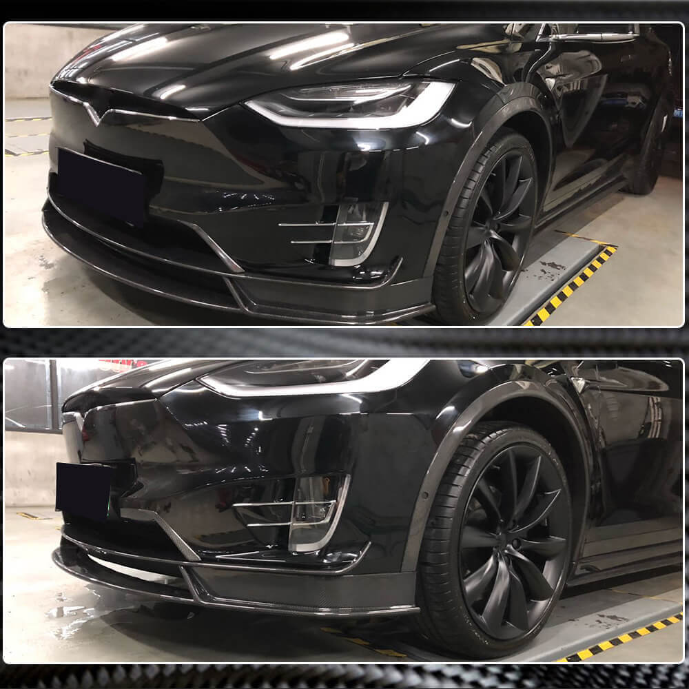 Tesla Model X Sport Utility 2016-2022 Wheel Arch Fenders Trims Carbon Fiber-Ahacarbon