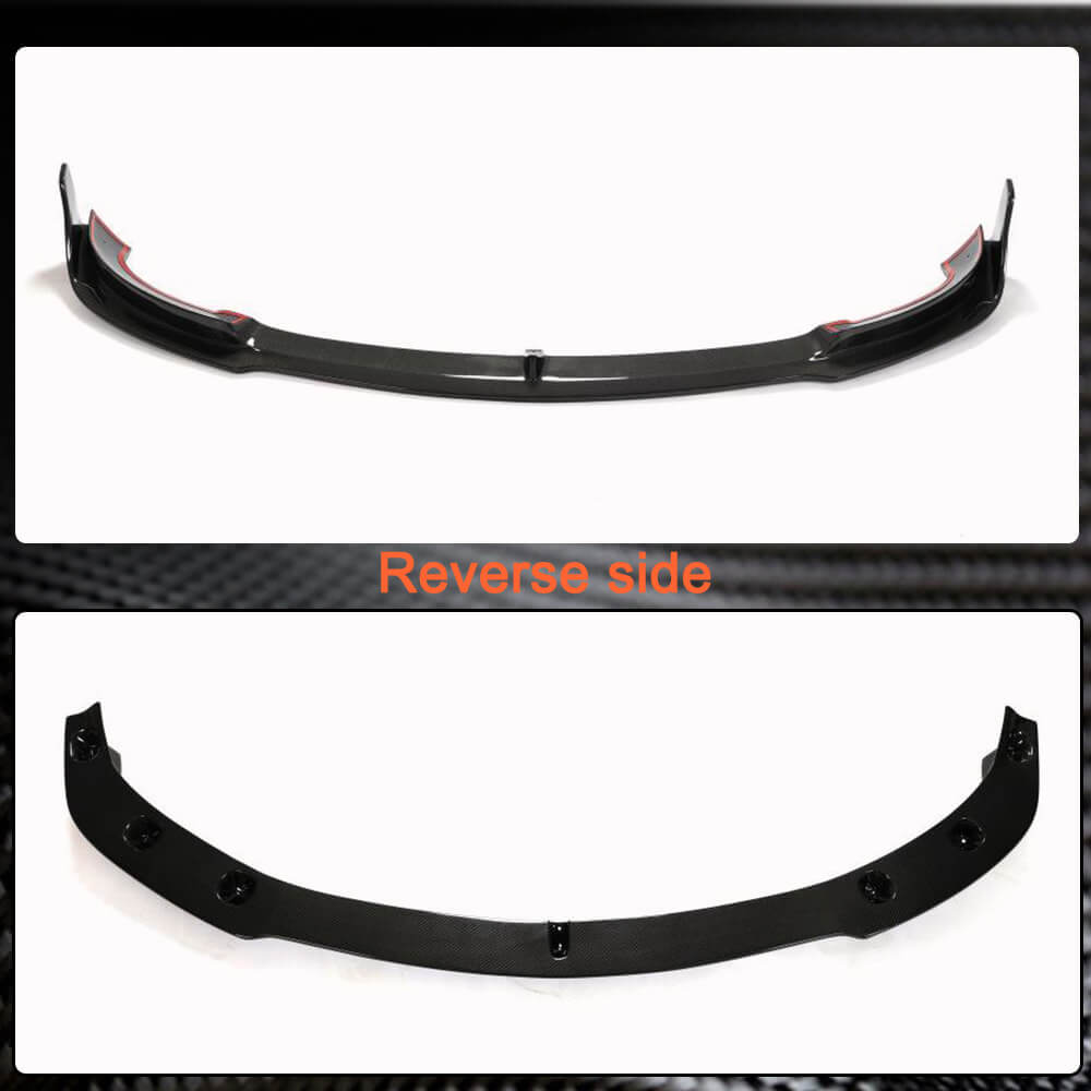 Tesla Model Y 2019-2022 Front Bumper Lip Carbon Fiber-Ahacarbon