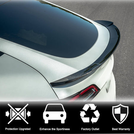 Tesla Model Y 2020UP Rear Trunk Spoiler Carbon Fiber-Ahacarbon