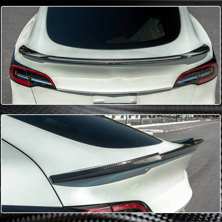 Tesla Model Y 2020UP Rear Trunk Spoiler Carbon Fiber-Ahacarbon