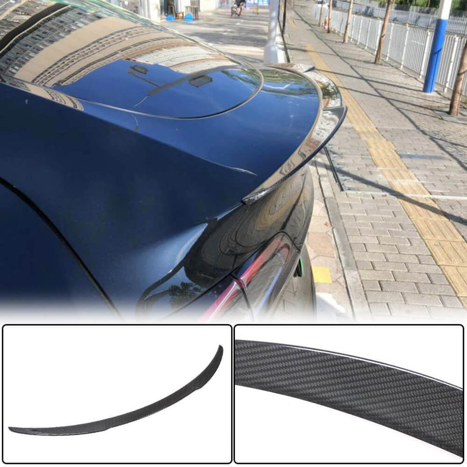 Tesla Model Y 2020UP Rear Trunk Spoiler Dry Carbon Fiber-Ahacarbon