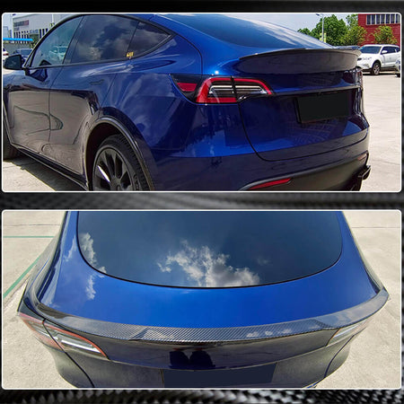 Tesla Model Y 2020UP Rear Trunk Spoiler Dry Carbon Fiber-Ahacarbon