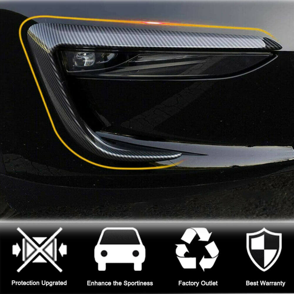 Tesla Model Y Sport Utility 2020UP Fog Light Covers Carbon Fiber-Ahacarbon