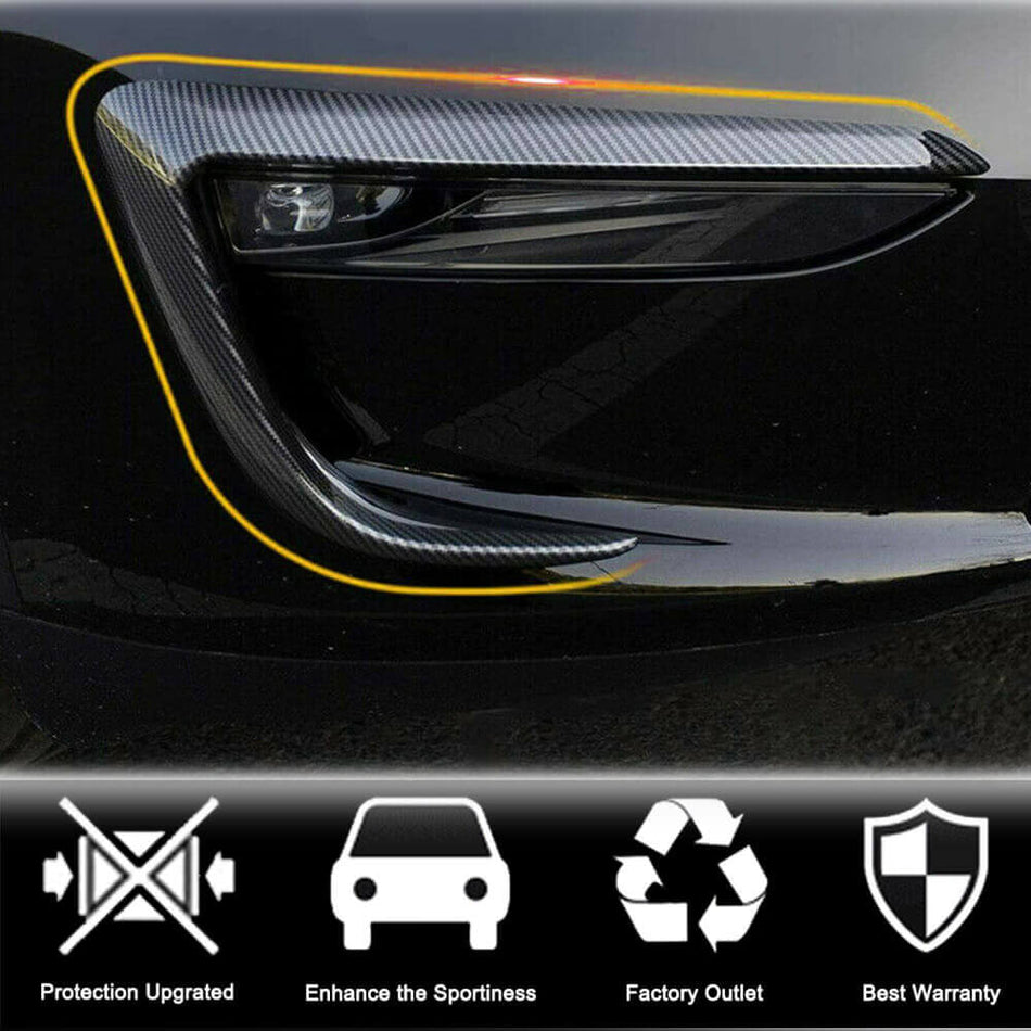 Tesla Model Y Sport Utility 2020UP Fog Light Covers Carbon Fiber-Ahacarbon