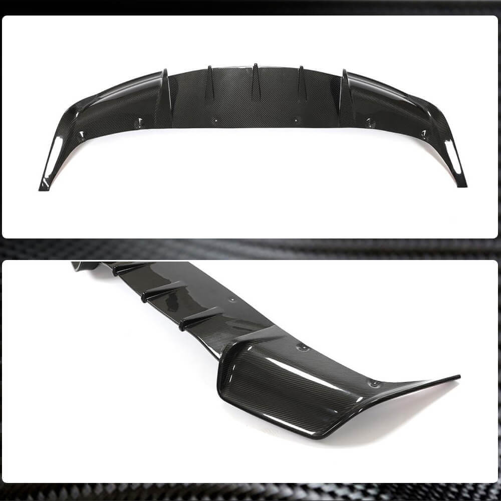 Tesla Model Y 2019-2021 Rear Bumper Diffuser Dry Carbon Fiber-Ahacarbon