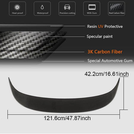 Toyota Camry XV70 Sedan 2018-2021 Rear Trunk Spoiler Carbon Fiber-Ahacarbon