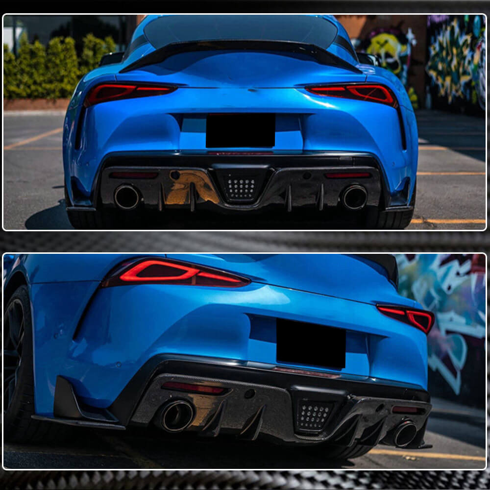 Toyota GR Supra J29 MK5 A90 A91 2019-2023 Rear Bumper Diffuser Carbon Fiber-Ahacarbon