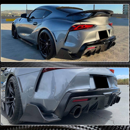 Toyota GR Supra J29 MK5 A90 A91 2019-2023 Rear Bumper Diffuser Carbon Fiber-Ahacarbon