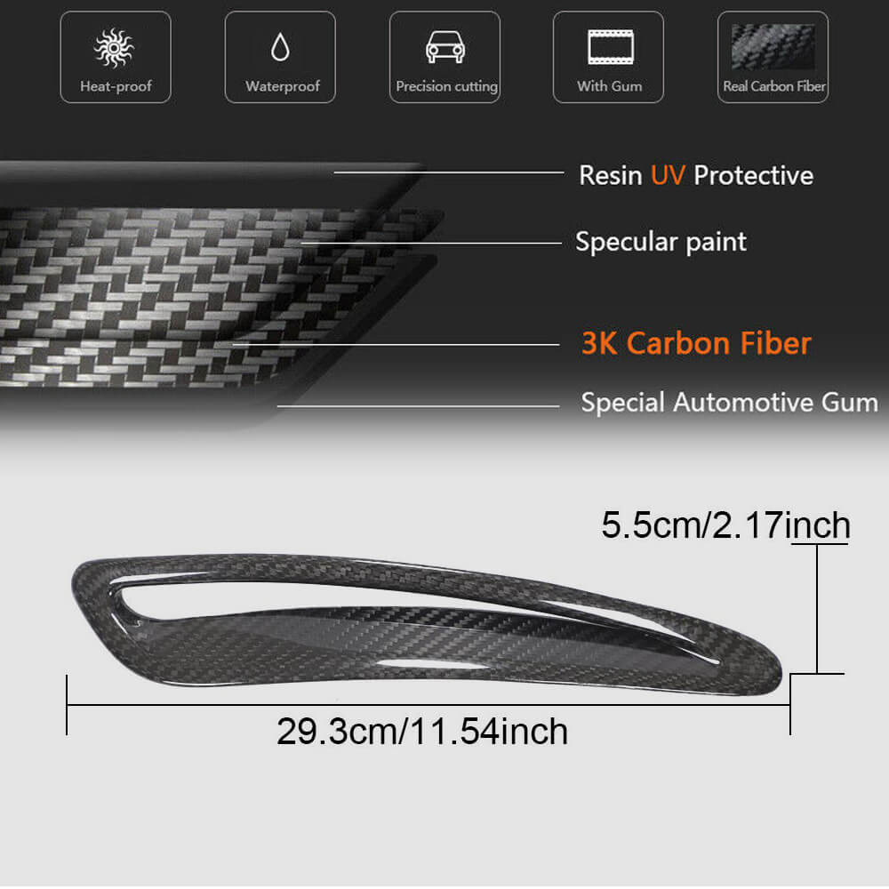 Toyota GR Supra J29 MK5 A90 A91 2019+ Engine Hood Air Vent Dry Carbon Fiber-Ahacarbon