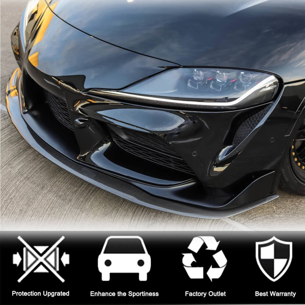 Toyota GR Supra J29 MK5 A90 2019-2021 Front Bumper Lip Carbon Fiber-Ahacarbon