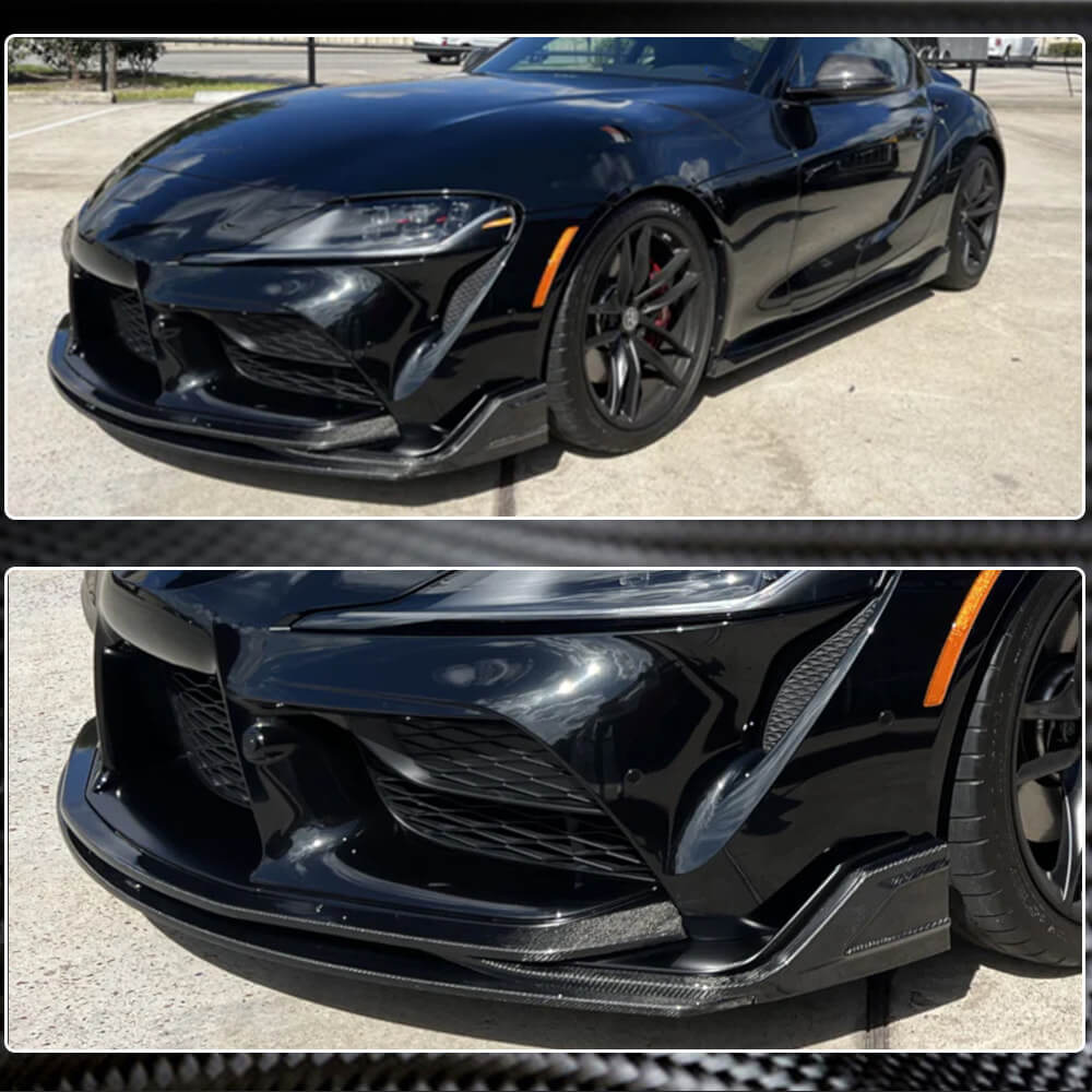 Toyota GR Supra J29 MK5 A90 2019-2021 Front Bumper Lip Carbon Fiber-Ahacarbon
