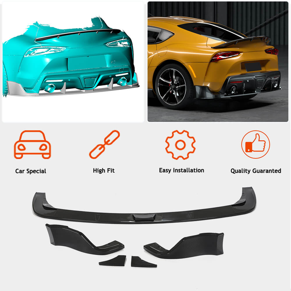 Toyota GR Supra J29 MK5 A90 A91 Rear Bumper Diffuser Carbon Fiber-Ahacarbon