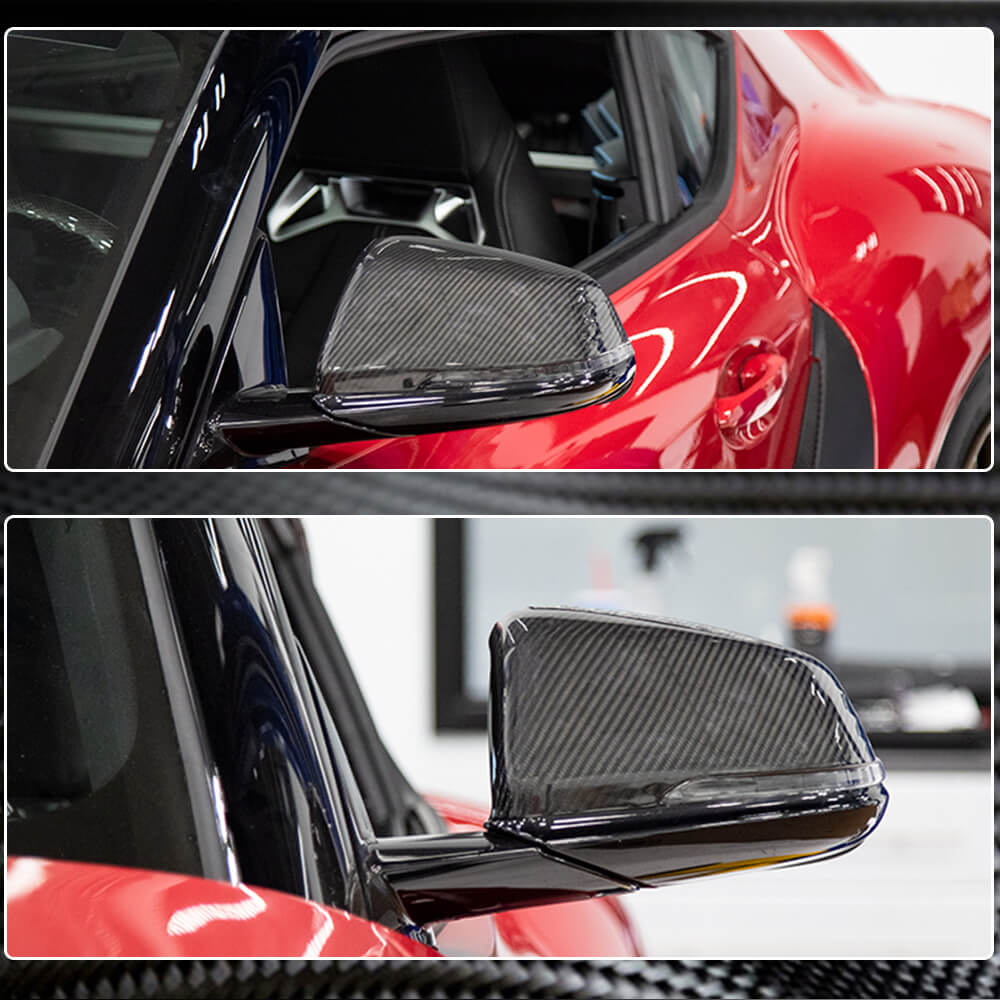 Toyota GR Supra A90 BMW F45 F46 X1 F48 Z4 G29 Mirror Covers Dry Carbon Fiber-Ahacarbon