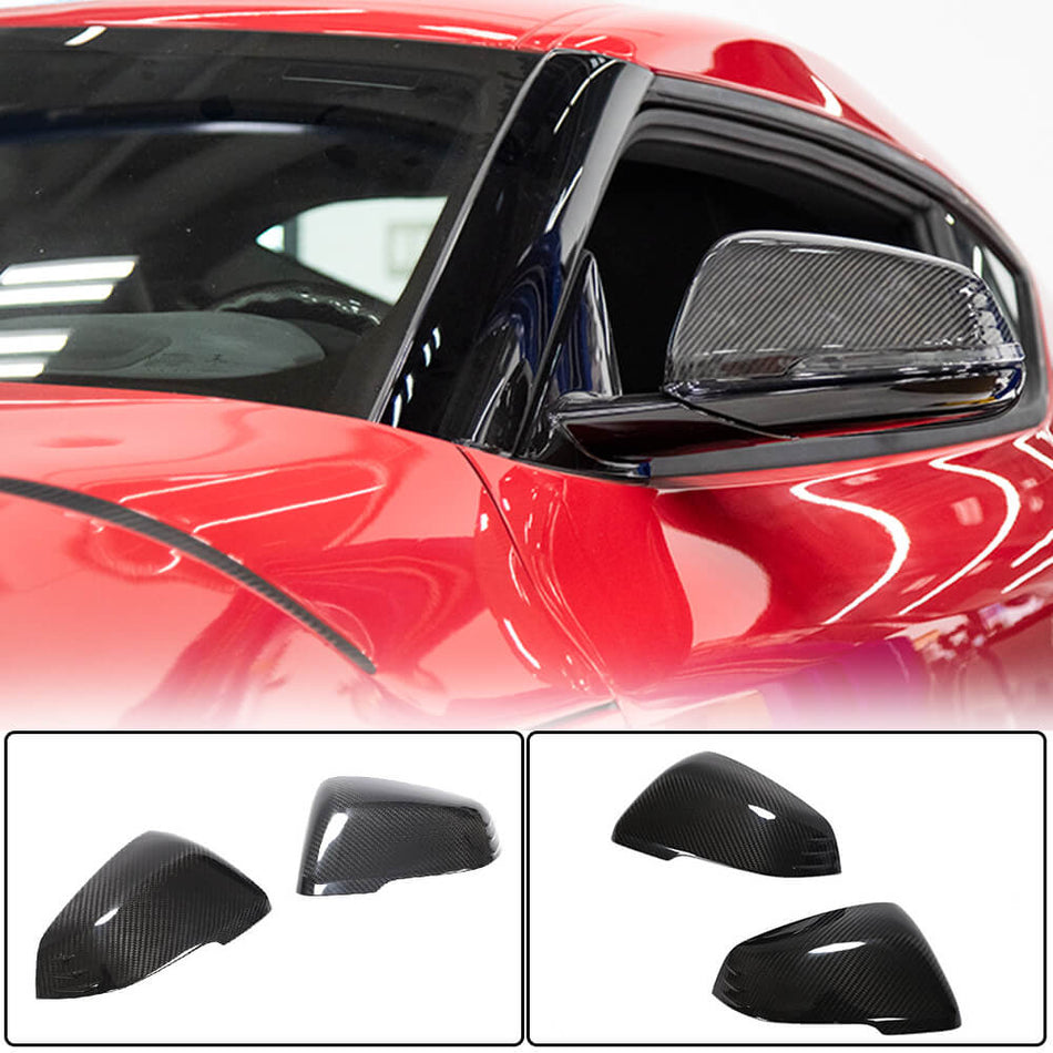 Toyota GR Supra A90 BMW F45 F46 X1 F48 Z4 G29 Mirror Covers Dry Carbon Fiber-Ahacarbon