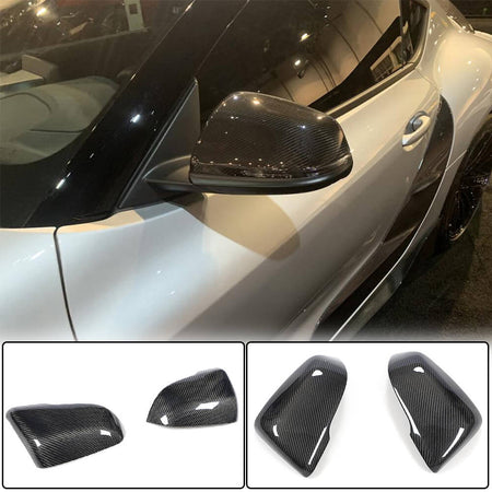 Toyota GR Supra A90 BMW F45 F46 X1 F48 Z4 G29 Replacement Side Mirror Covers Carbon Fiber-Ahacarbon