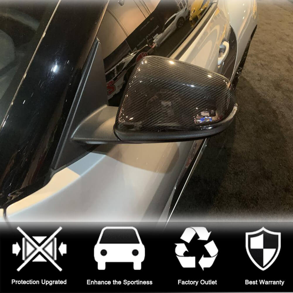 Toyota GR Supra A90 BMW F45 F46 X1 F48 Z4 G29 Replacement Side Mirror Covers Carbon Fiber-Ahacarbon