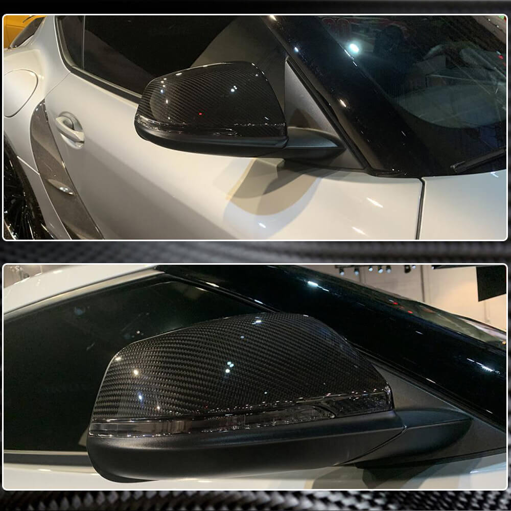 Toyota GR Supra A90 BMW F45 F46 X1 F48 Z4 G29 Replacement Side Mirror Covers Carbon Fiber-Ahacarbon