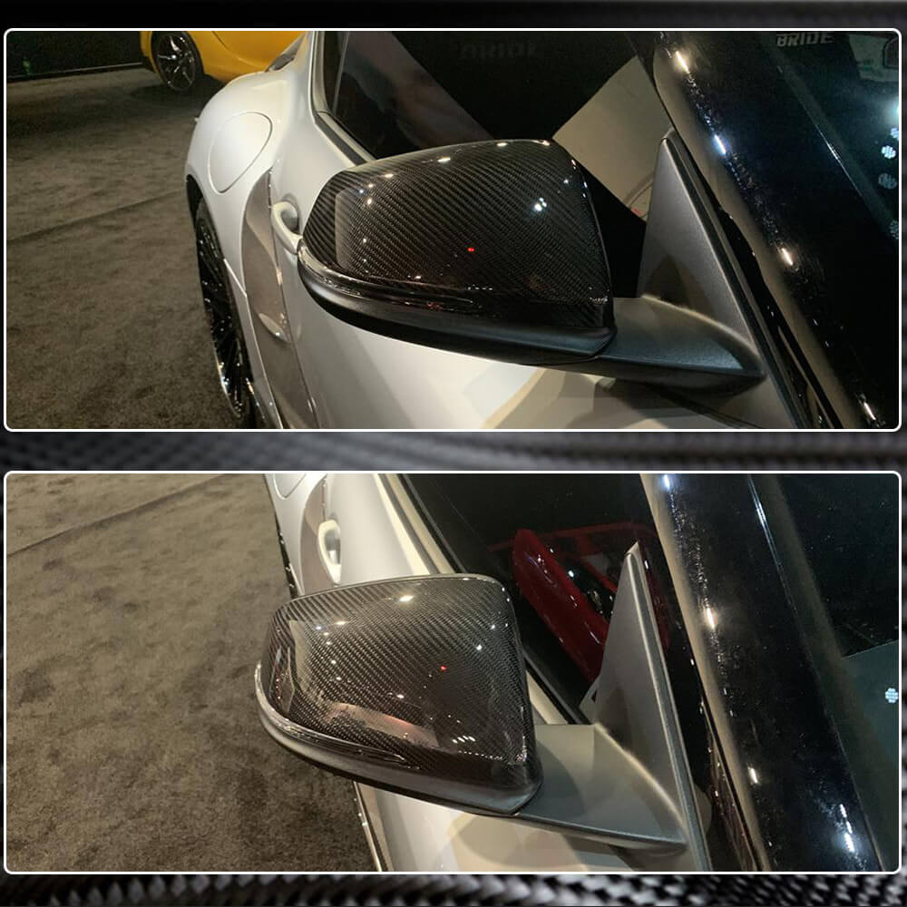 Toyota GR Supra A90 BMW F45 F46 X1 F48 Z4 G29 Replacement Side Mirror Covers Carbon Fiber-Ahacarbon