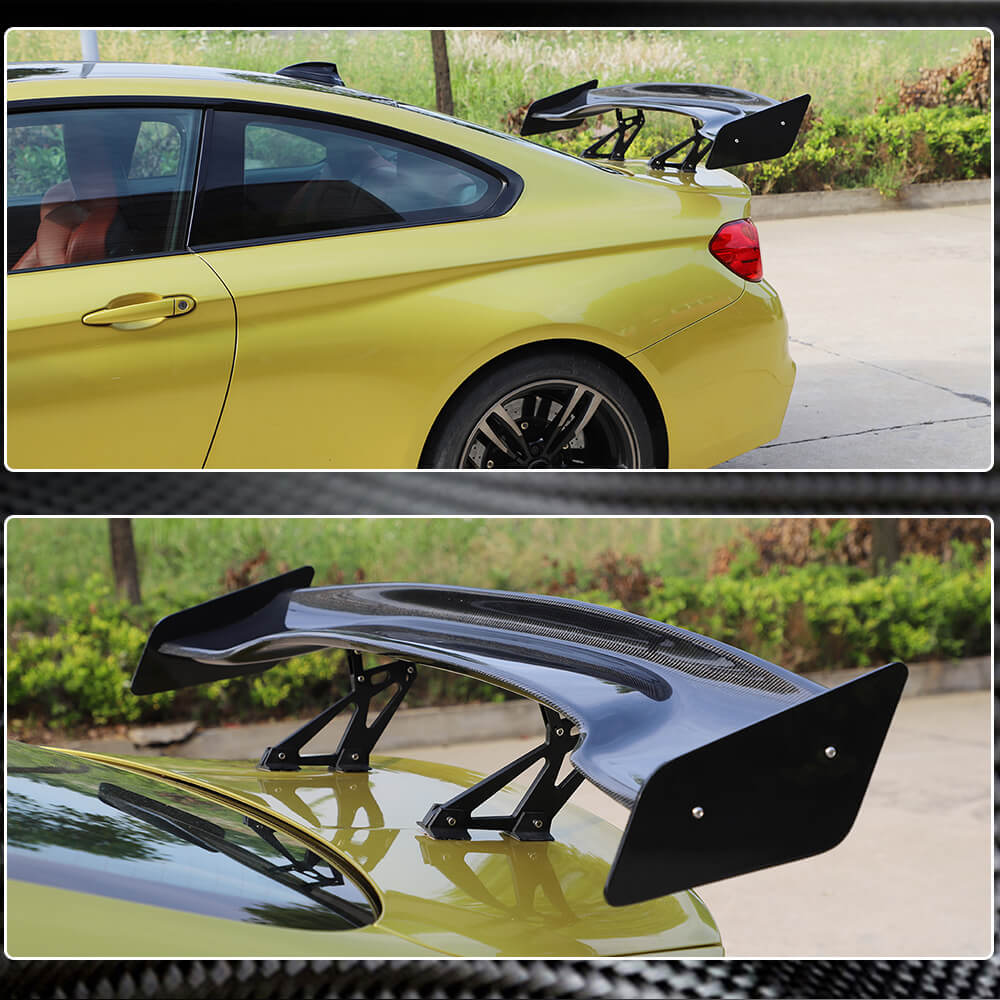 Universal for BMW Audi Benz VW Sesan Car Auto Rear Trunk Spoiler Carbon Fiber-Ahacarbon