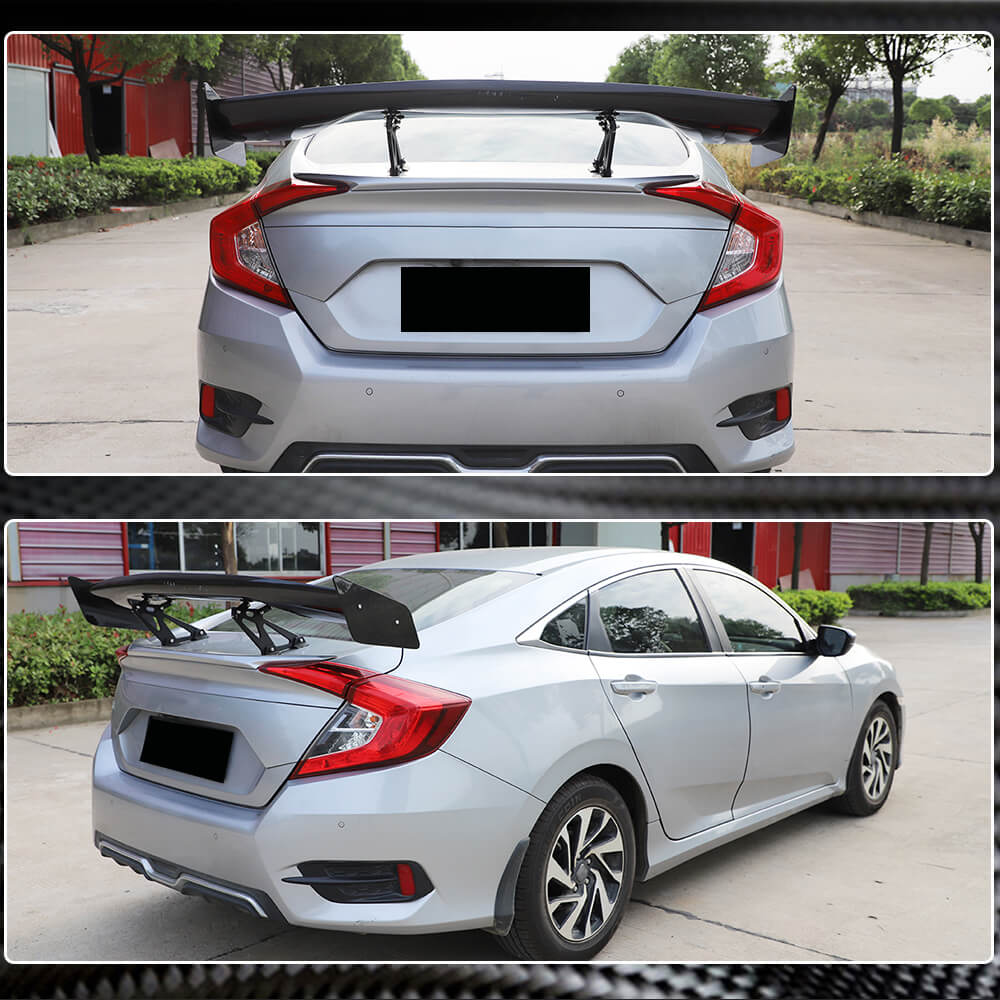 Universal for BMW Audi Benz VW Sesan Car Auto Rear Trunk Spoiler Carbon Fiber-Ahacarbon