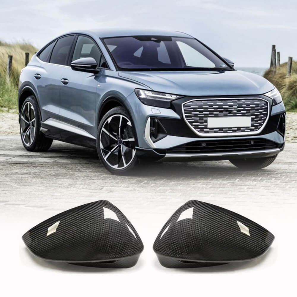 Volkswagen ID4 ID6 /Audi Q4 Q5 e-tron Sport Utility 4-Door 2022 Mirror Covers Carbon Fiber-Ahacarbon