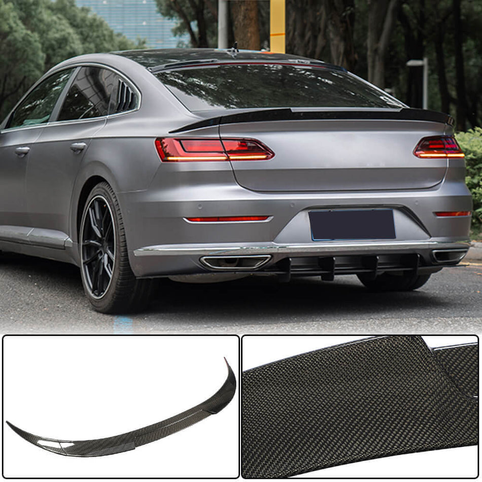 Volkswagen VW Arteon CC 2019-2022 Rear Trunk Spoiler Carbon Fiber-Ahacarbon