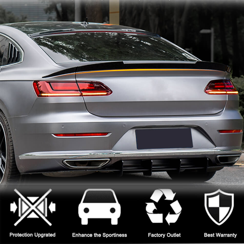 Volkswagen VW Arteon CC 2019-2022 Rear Trunk Spoiler Carbon Fiber-Ahacarbon