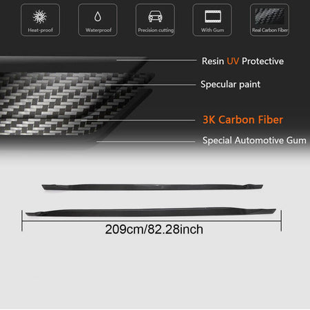 Volkswagen VW Arteon CC 2019-2021 Side Skirts Carbon Fiber-Ahacarbon
