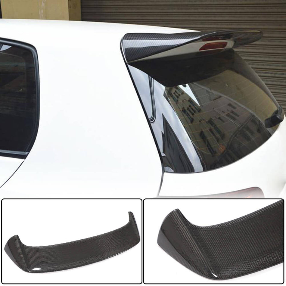 Volkswagen VW Golf 6 MK6 Base 2010-2013 Rear Roof Spoiler Carbon Fiber-Ahacarbon