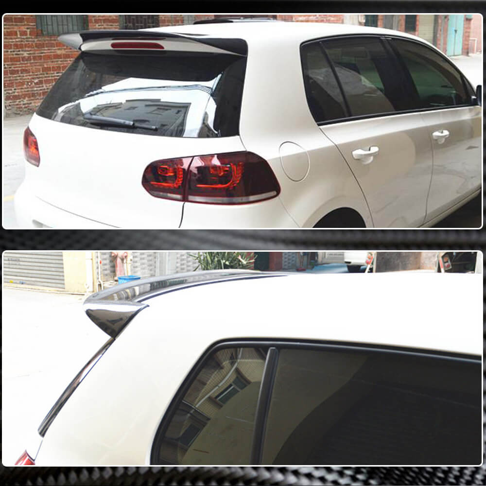 Volkswagen VW Golf 6 MK6 Base 2010-2013 Rear Roof Spoiler Carbon Fiber-Ahacarbon