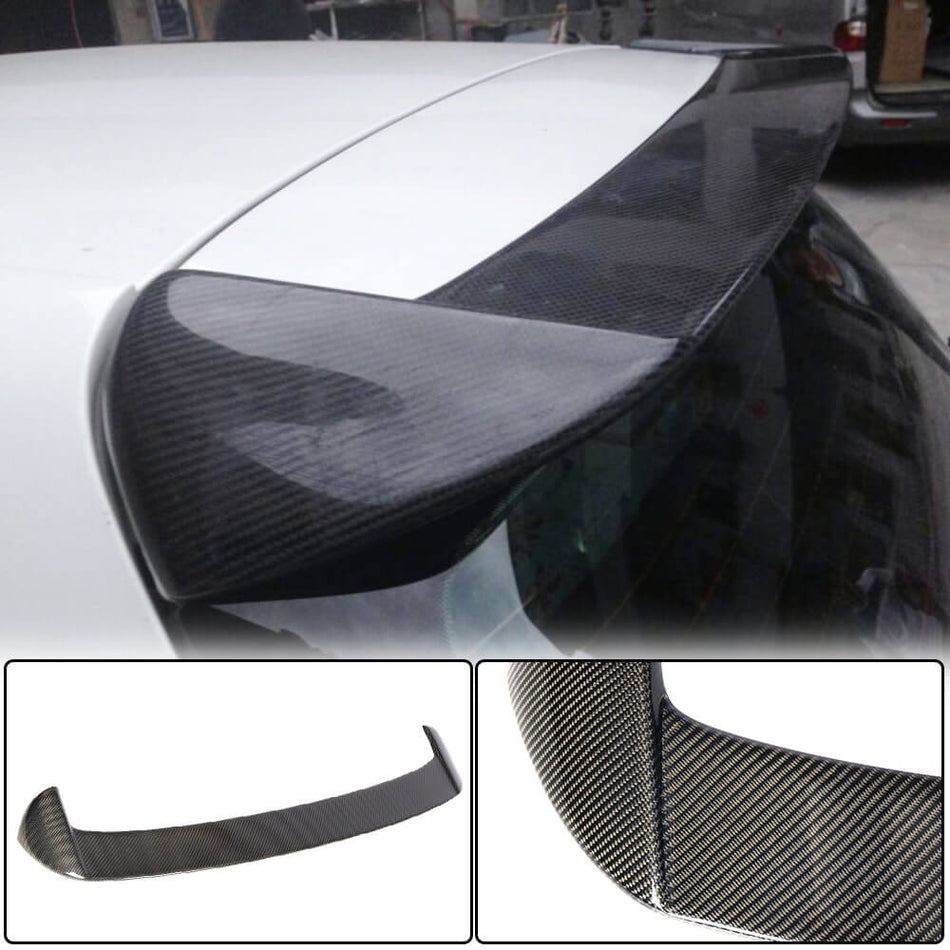 For Volkswagen VW Golf 6 MK6 Base Carbon Fiber Rear Roof Spoiler Window Wing Lip-Ahacarbon