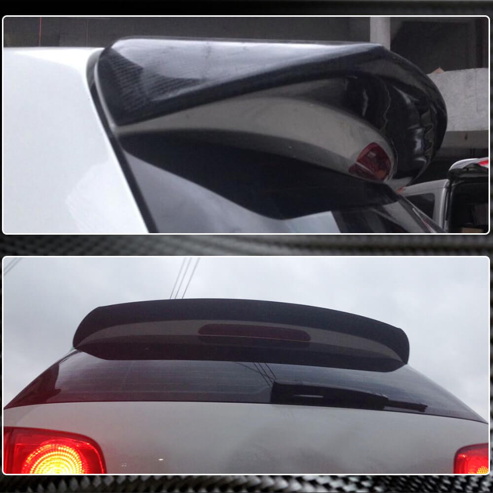 For Volkswagen VW Golf 6 MK6 Base Carbon Fiber Rear Roof Spoiler Window Wing Lip-Ahacarbon