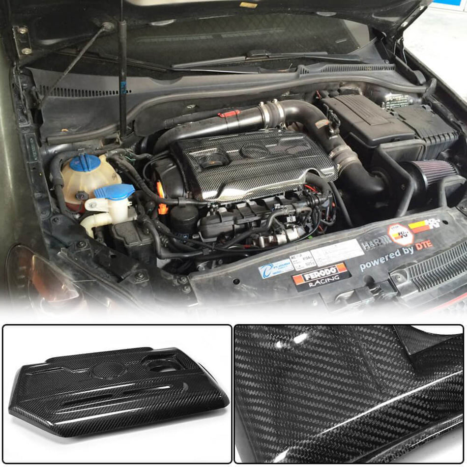 Volkswagen VW Golf 6 MK6 GTI 2010-2013 Car Engine Hood Cover Carbon Fiber-Ahacarbon
