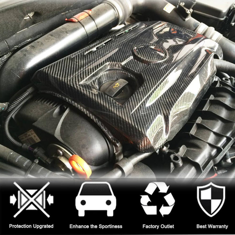 Volkswagen VW Golf 6 MK6 GTI 2010-2013 Car Engine Hood Cover Carbon Fiber-Ahacarbon