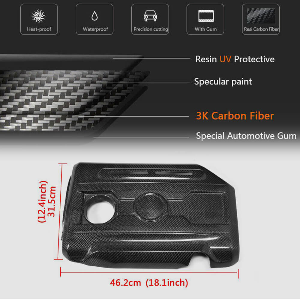Volkswagen VW Golf 6 MK6 GTI 2010-2013 Car Engine Hood Cover Carbon Fiber-Ahacarbon