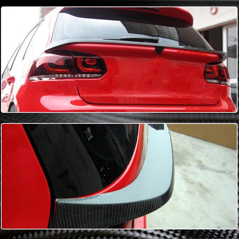 Volkswagen VW Golf 6 MK6 GTI R/R20 2010-2013 Rear Middle Spoiler Carbon Fiber-Ahacarbon