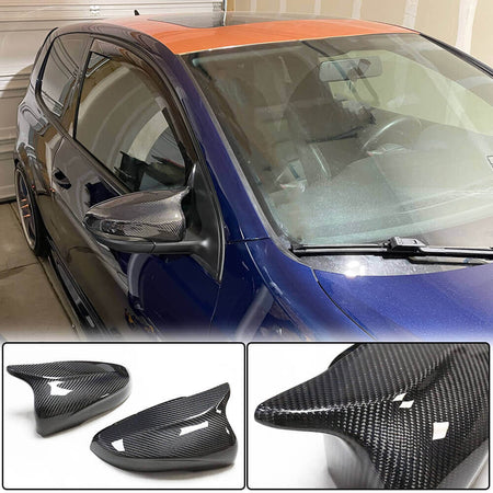 Volkswagen VW Golf 6 MK6 GTI R/R20 2010-2013 Mirror Covers Replacement Style Carbon Fiber-Ahacarbon