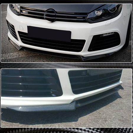 Volkswagen VW Golf 6 MK6 R/R20 2010-2013 Front Bumper Lip Carbon Fiber-Ahacarbon