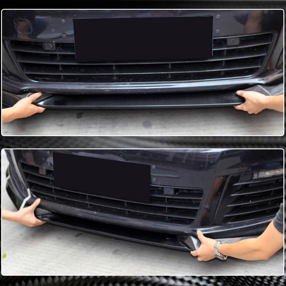 Volkswagen VW Golf 6 MK6 R/R20 2010-2013 Front Bumper Lip Carbon Fiber-Ahacarbon