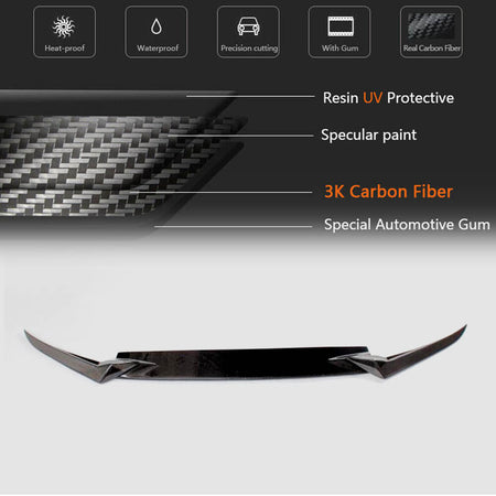 Volkswagen VW Golf 6 MK6 R/R20 2010-2013 Front Bumper Lip Carbon Fiber-Ahacarbon
