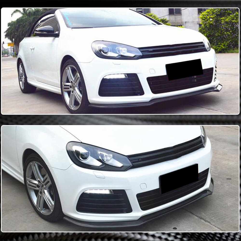 Volkswagen VW Golf 6 MK6 R/R20 2010-2013 Front Bumper Lip Carbon Fiber-Ahacarbon