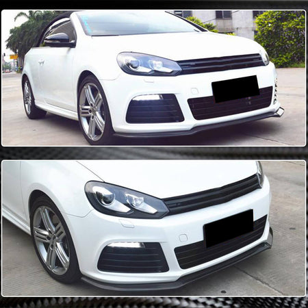 Volkswagen VW Golf 6 MK6 R/R20 2010-2013 Front Bumper Lip Carbon Fiber-Ahacarbon