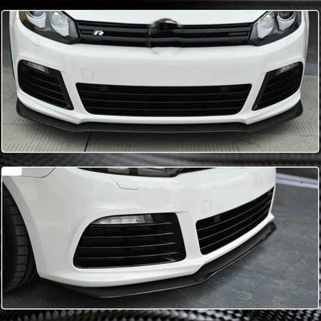 Volkswagen VW Golf 6 MK6 R/R20 2010-2013 Front Bumper Lip Carbon Fiber-Ahacarbon