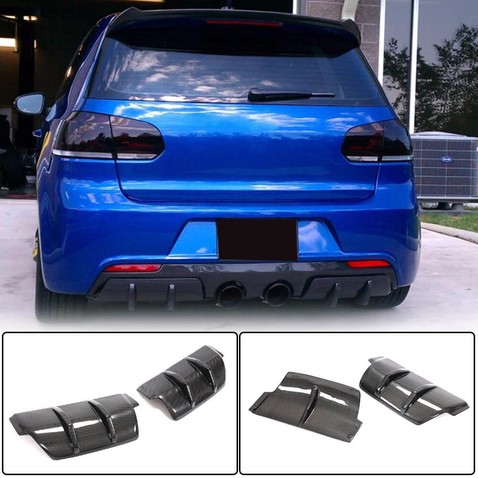 Volkswagen VW Golf 6 MK6 R/R20 2010-2013 Rear Bumper Diffuser Carbon Fiber-Ahacarbon